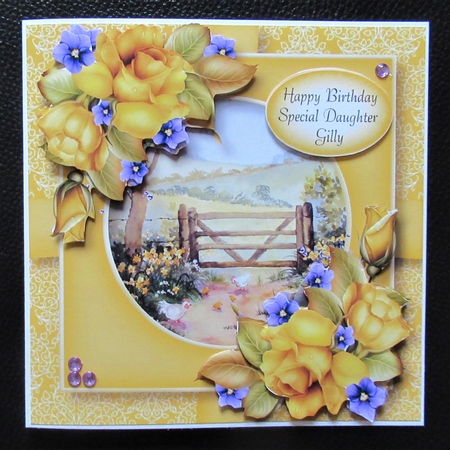 Scenic Floral Present - Spring Chickens by Davina Rundle