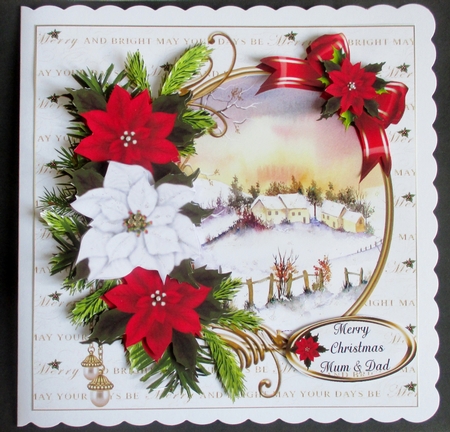 8x8 the christmas village 2 choice of two scenes mini kit by Davina Rundle