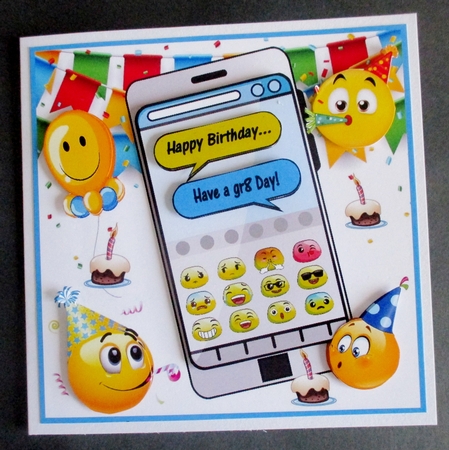 Phone and emoticons by Davina Rundle
