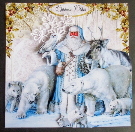 Santa at the North Pole by Davina Rundle