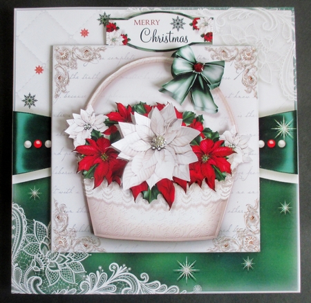 Mixed Poinsettia Basket by Davina Rundle