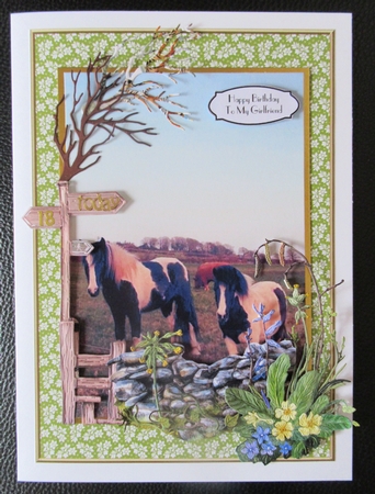 A5 Floral Frames Set 8 (Fall Colors Palette) by Davina Rundle