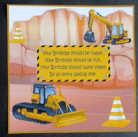 Under construction yellow insert by Davina Rundle
