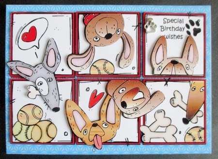 Puppy birthday wishes mini kit by Davina Rundle