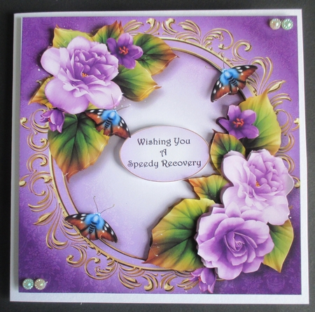 Beautiful Begonias - Pale Purple by Davina Rundle