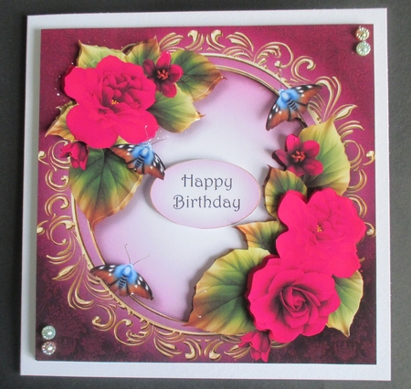 Beautiful Begonias - Magenta by Davina Rundle