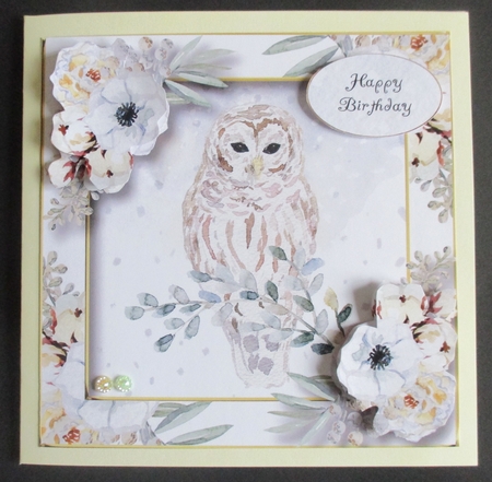 Winter Watercolour Birthday - Owl by Davina Rundle