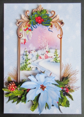 vintage Christmas church choice of scenes 2 mini kit by Davina Rundle