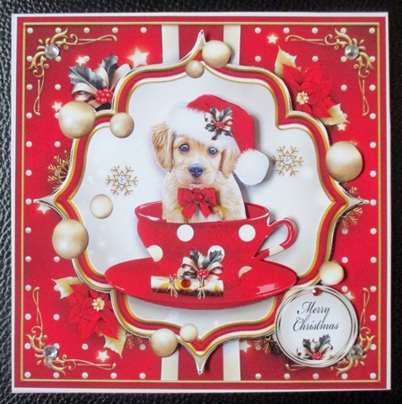 Christmas Puppy in a Cup Mini Kit by Davina Rundle