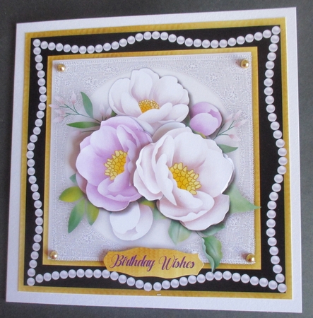 Stunning Roses in a Pearl Frame  by Davina Rundle