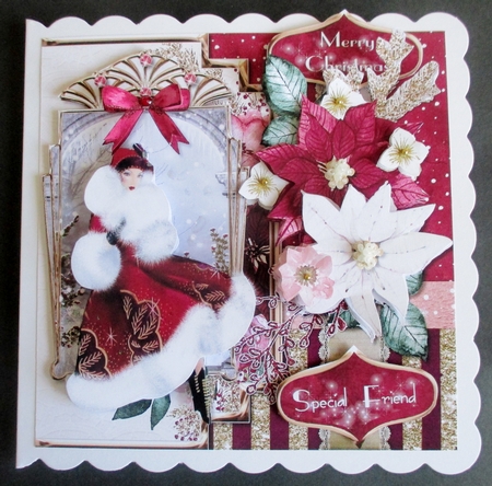 Deco the Halls 4 7x7 Card Front & Insert Mini Kit by Davina Rundle