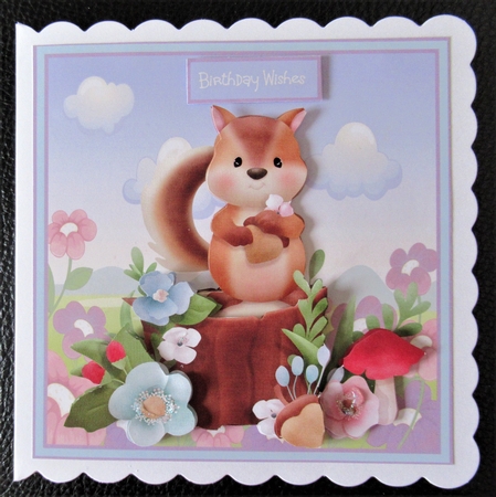 Squirrel greetings by Davina Rundle