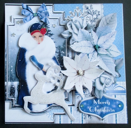 Deco the Halls 6 7x7 Card Front & Insert Mini Kit by Davina Rundle