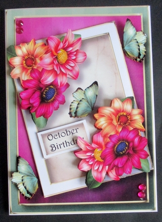 The Angled Frame - Dahlias by Davina Rundle