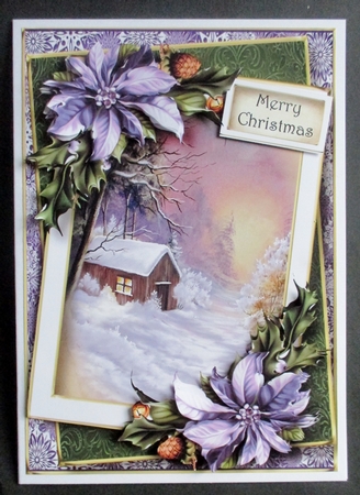 Framed Christmas - Cabin In The Woods by Davina Rundle