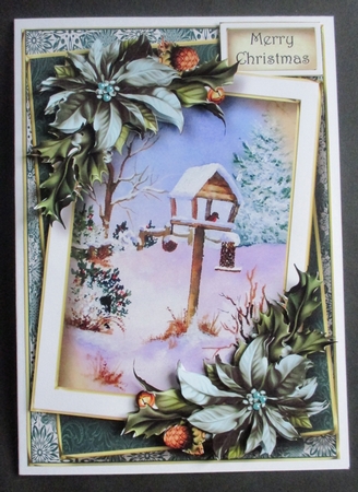 Framed Christmas - Snowy Birdhouse by Davina Rundle