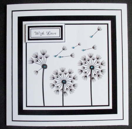 Monochrome Dandelion 8 by Davina Rundle