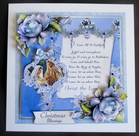 Songs for Christmas 3 - 7x7 Card Front & Insert Mini Kit by Davina Rundle