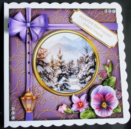 Foiled Parcel Mauve - Pine Forest by Davina Rundle
