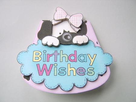 Cute Birthday Wishes-wobble Card by Davina Rundle