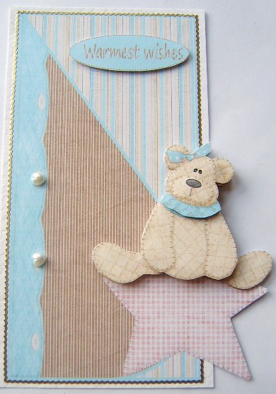 Birthday Bear Teardrop Mock by Davina Rundle