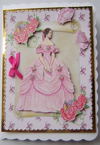 Victorian Lady on a Scroll by Davina Rundle