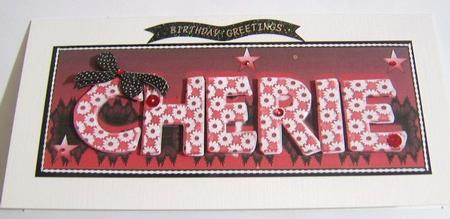 Cherie Name Dl by Davina Rundle