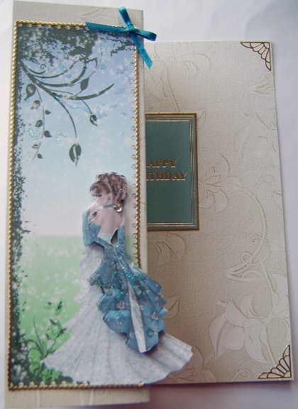 Delicate Embossed Silk Floral Paper - Vintage Gold by Davina Rundle