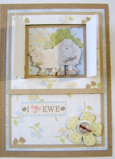Open the Door! Spring Sheep Card by Davina Rundle