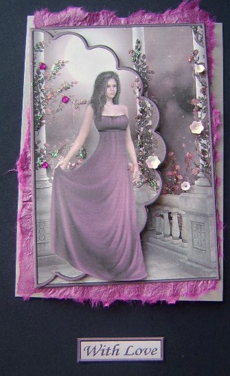 Moonlight Walk Envelope Card by Davina Rundle