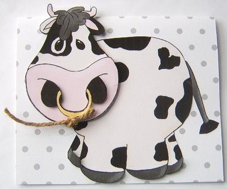 Holy Cow Flip-up Card by Davina Rundle