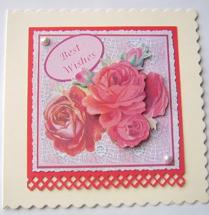 Roses on Lace by Davina Rundle