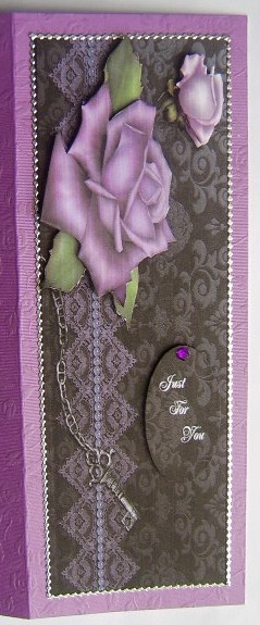 Purple Rose Dl by Davina Rundle