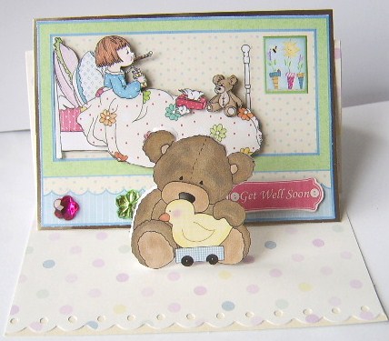 Laid Up! Get Well Topper and Decoupage by Davina Rundle