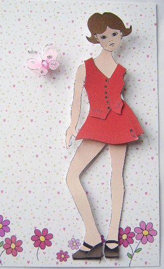 2 Paperdolls and Clothes by Davina Rundle