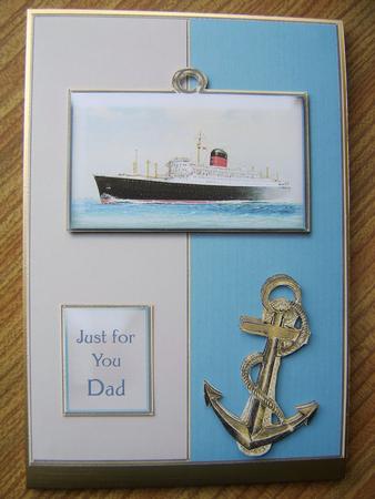 Cruise Liner and Anchor by Davina Rundle