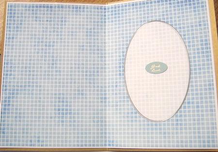 Men's Grunge Grid A5 Card Front or Insert by Davina Rundle