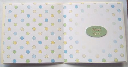 Men's Dotty Square Portrait or Landscape Insert by Davina Rundle