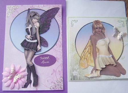 Lulu and Sahara Faerie Decoupage Duo by Davina Rundle