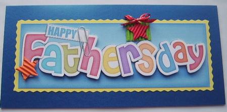 Large Dl Fathers Day Felties Quick Card with 3D Decoupage by Davina Rundle