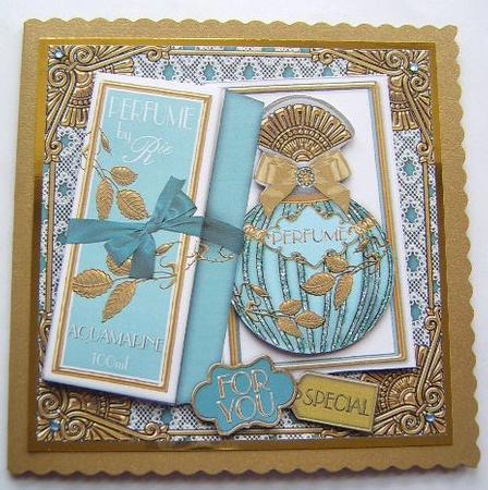 Aquamarine Boxed Perfume for You Decoupage Step-by-step by Davina Rundle