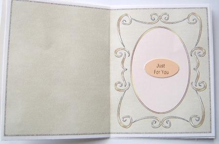 Swirly Frame with Oval Insert / Card Base 1 by Davina Rundle