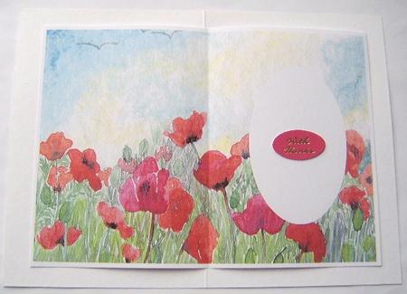 Poppies Against the Sky Insert by Davina Rundle