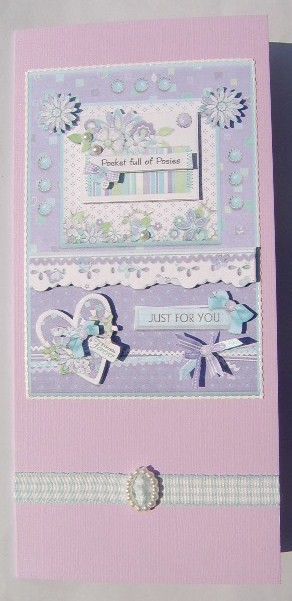 Pocket Full of Posies Just for You Friend Card Front by Davina Rundle