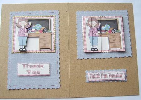 Thank You Teacher! Decoupage and Side Stacker Design by Davina Rundle