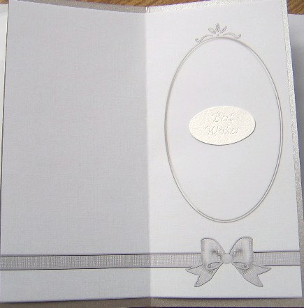 'metallic' Dl Fancy Bow Card Fronts or Insert by Davina Rundle