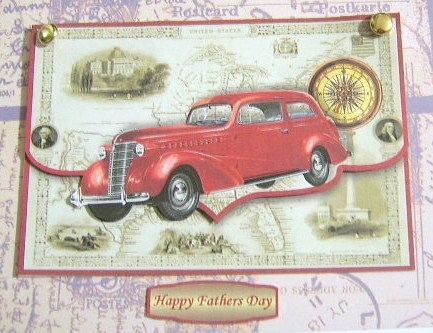 Chevrolet Master Deluxe Envelope Card Front and Step by Step by Davina Rundle