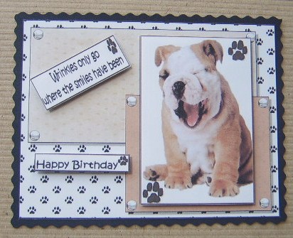Wrinkles and Smiles Birthday Quick Topper by Davina Rundle