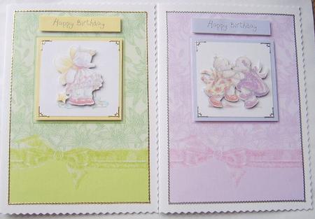 Deluxe A5 Floral Card Fronts with Bow by Davina Rundle
