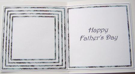 Father's Day Insert for 5 Inch Card by Davina Rundle